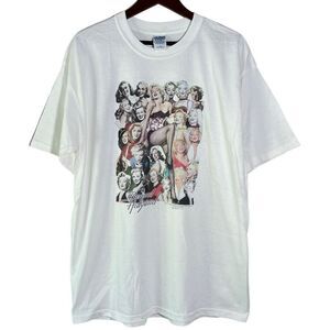 Vintage Deadstock 90s/Y2K Marilyn Monroe Face Collage T-shirt Mens XL